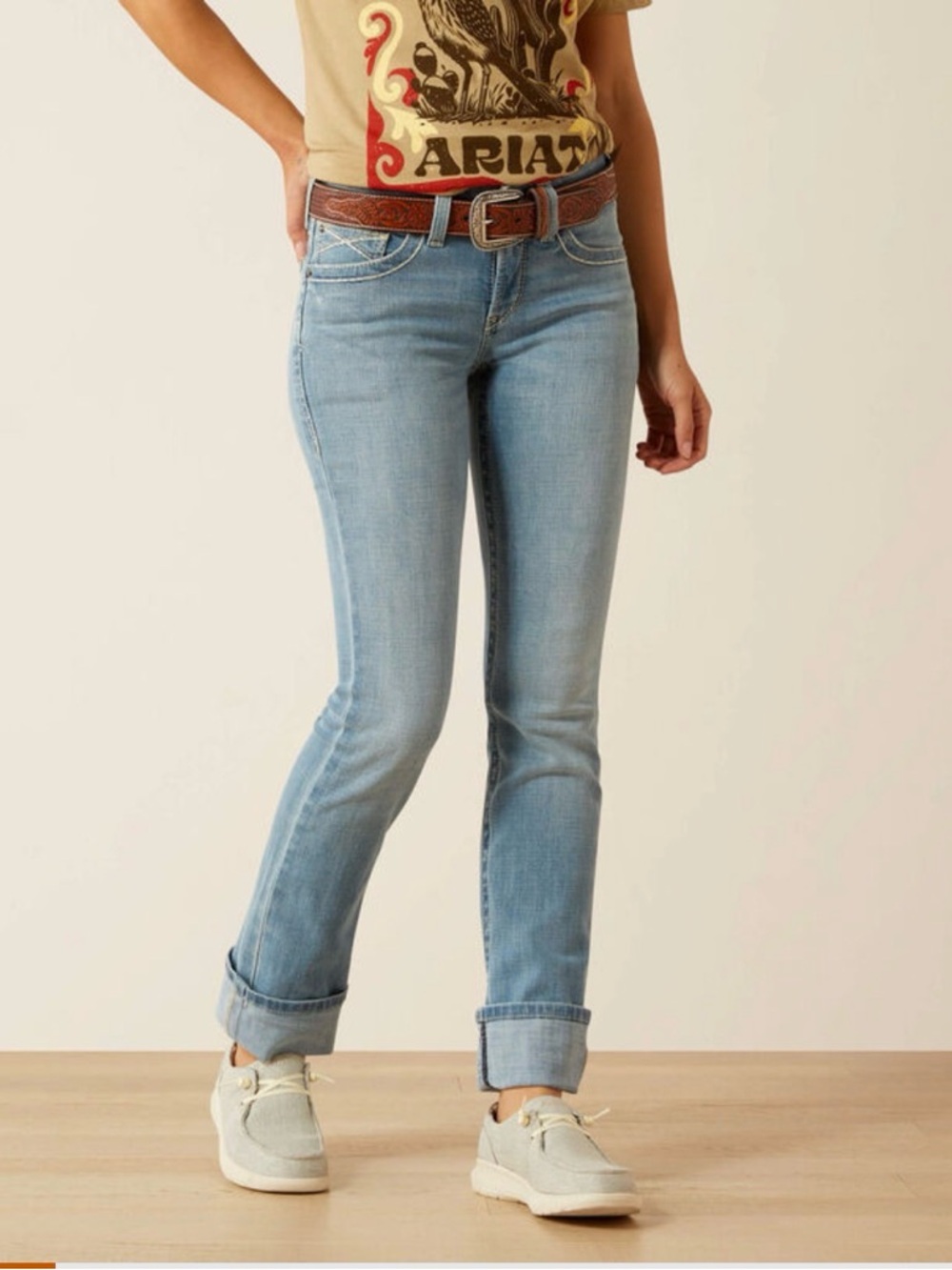 Ariat Rebar Perfect Rise Straight Light Wash Women’s Jeans
